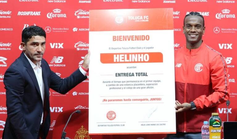 Hélio Júnio Nunes “Helinho”, es el último refuerzo del Toluca para el Apertura 2024