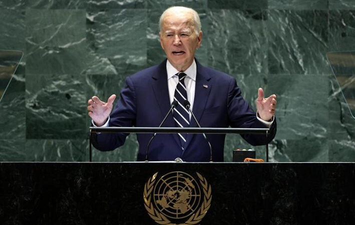 Biden se pronuncia en la ONU, por una “paz justa y duradera” en Ucrania.