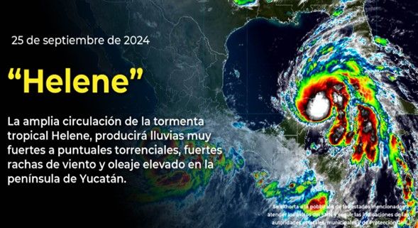 John vuelve a tormenta tropical y Helene se intensificó a huracán de categoría 1.