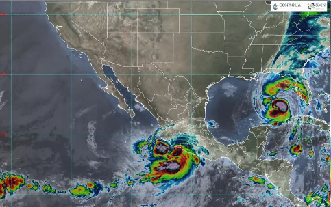 Lluvias muy fuertes en Edomex, tras la intensificación de John a huracán categoría 1