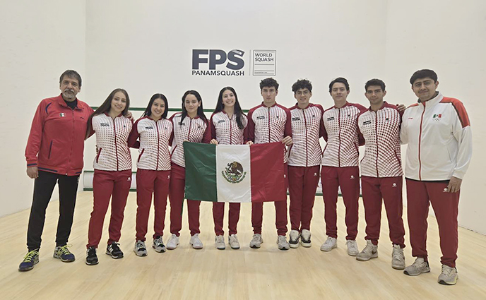 México, presente en Campeonato Panamericano de squash categoría U23, en Colombia