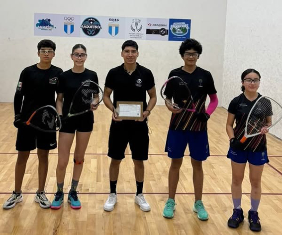 Brilla el racquetbol azteca en mundial de Guatemala