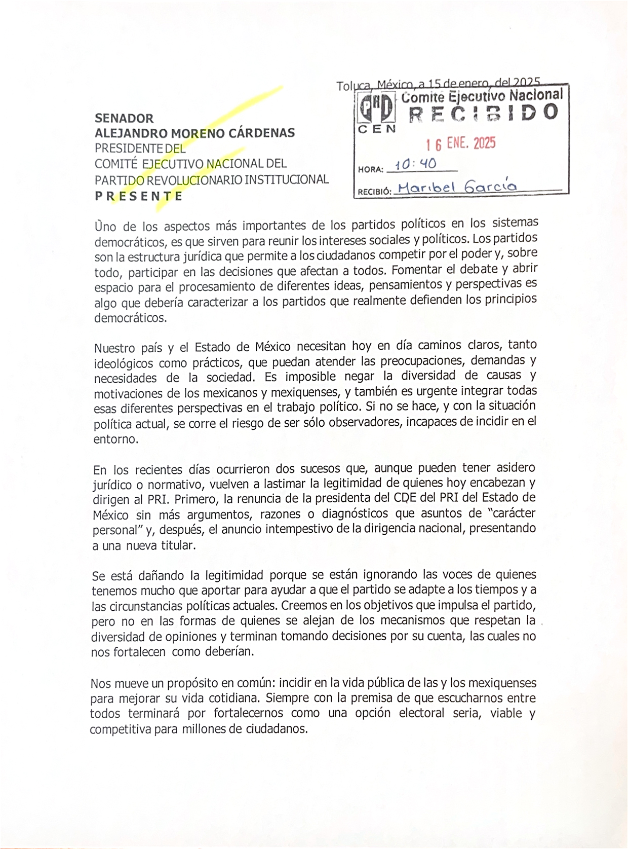 Grupo “Expresión Ciudadana” del PRI mexiquense, exige legitimidad en procesos internos