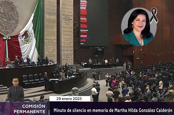 Rinde Senado, minuto de silencio por la muerte de Martha H. González