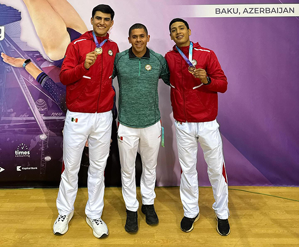 Bronce histórico en Copa del Mundo de Trampolín de Azerbaiyán