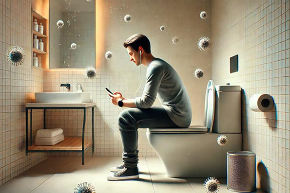 Evitar uso de celular en baños para prevenir bacterias: IMSS