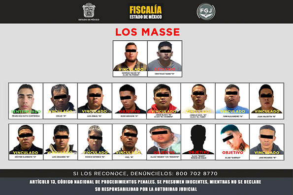 Caen “Los Masse”, banda dedicada al robo y venta de autopartes en V. de México