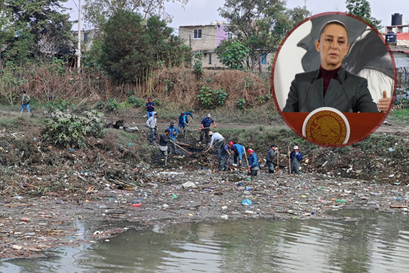 Campaña educativa para no tirar basura y evitar inundaciones: Sheinbaum