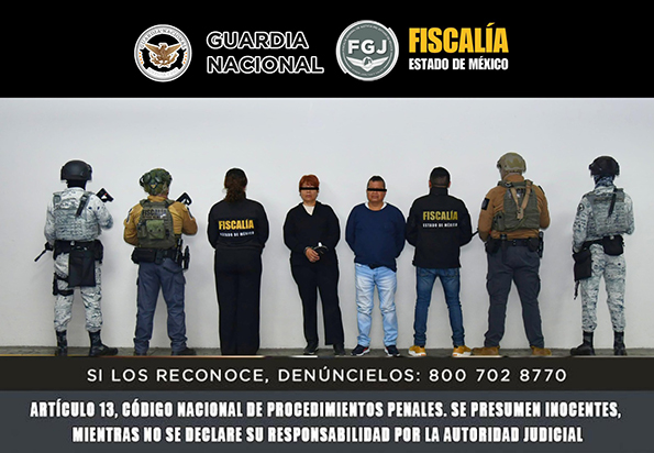 Detienen a “El Mimoso” y “La Güera”, objetivos de operativo “Restitución”