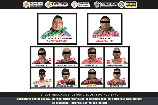 Desmantelan a los “M4”, brazo del CJNG en Edomex