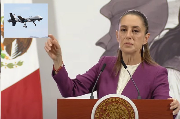 Justifica Sheinbaum sobrevuelo de dron “gringo” en territorio mexiquense