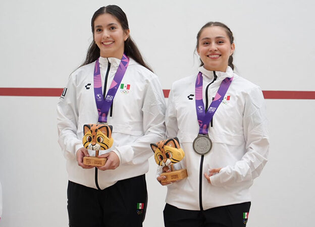 Franco y Botello, con presea plateada en squash femenil panamericano