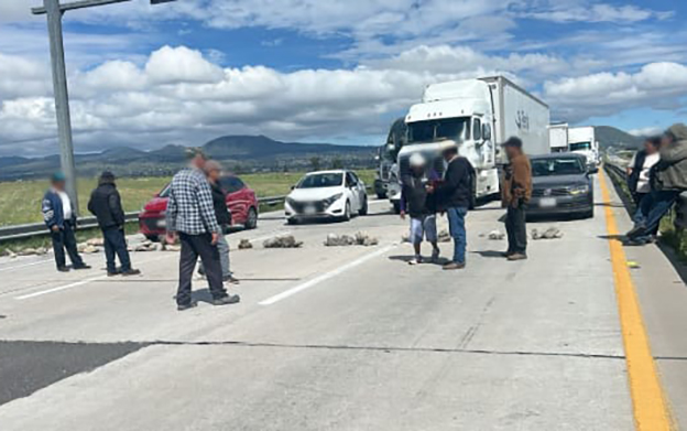 Sigue cerrado el Arco Norte por Ejidatarios de Tlaxcala, Hidalgo y Edomex