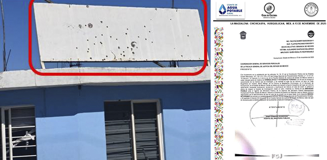 La Magdalena Chichicaspa denuncia ataque armado a sus instalaciones