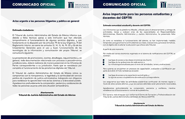 Se le cae el sistema al TRIJAEM, anuncian medidas temporales