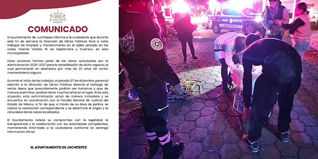 Hallan posible fosa clandestina en Juchitepec Edoméx