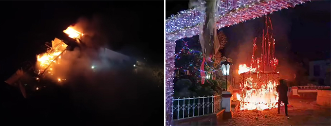 Incidentes de pirotecnia que marcaron los festejos navideños en Edomex