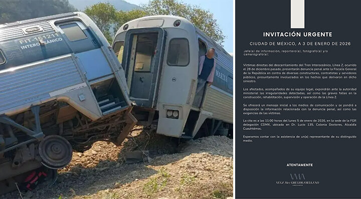 Afectados del Tren Interoceánico, presentarán denuncia penal en la FGR