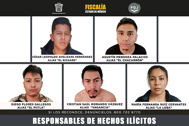 Seis siglos de prisión a sicarios del CJNG, por muerte de 3 en Metepec