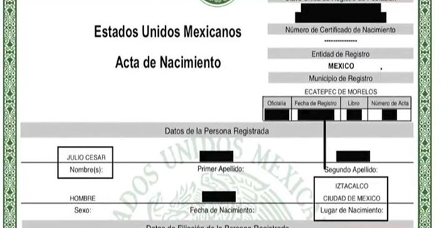 Tirador de Teotihuacán nació en Iztacalco y fue registrado en Ecatepec