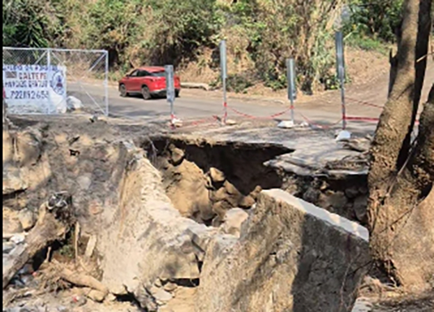 Acusan simulación en la rehabilitación del puente Ixtapantongo de Santo Tomás
