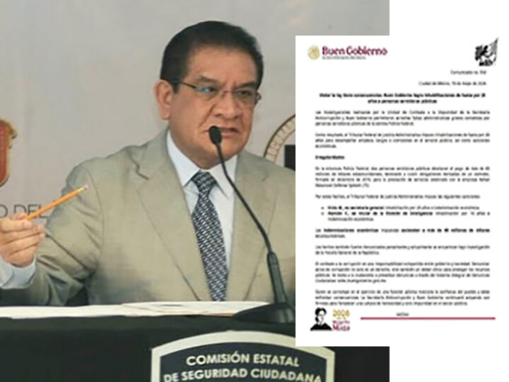 Sanción millonaria e inhabilitación a ex Secretario de Seguridad del Estado de México