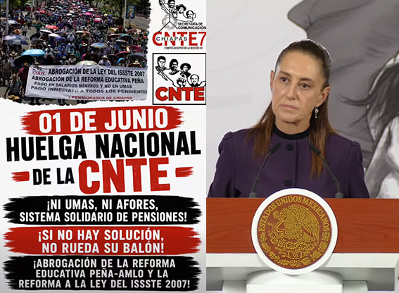 Minimiza Sheinbaum, movilizaciones del CNTE