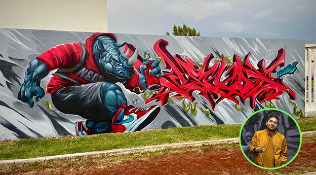 Nehos, egresado de la UAEMéx, llevará el graffiti mexicano a Kardo, en Rusia