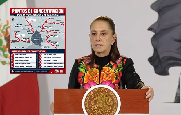Minimiza Sheinbaum paro de transporte; es un sector “muy pequeñito”